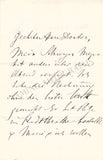 Stockhausen, Julius - Set of 2 Autograph Letters Signed