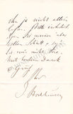 Stockhausen, Julius - Set of 2 Autograph Letters Signed
