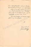 Wolff, Julius - Autograph Letter Signed 1887