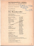 Bohm, Karl - Bing, Rudolf - Double Signed Program Der Rosenkavalier 1969