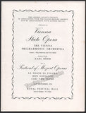 Bohm, Karl - Set of 4 Opera Programs 1935-1954
