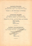 Bohm, Karl - Solomon, W. - Concert Playbill Vienna 1947