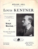 Kentner, Louis - Signed Program London