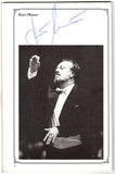 Masur, Kurt - Signed Program London 1982