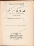 La Boheme Signed Score