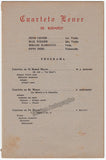 Lener Quartet of Budapest - Signed Program Havana 1945