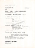 Bernstein, Leonard - Signed Program London 1963