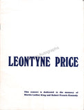 Price, Leontyne - Signed Program London 1968