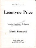 Price, Leontyne - Signed Program London 1968