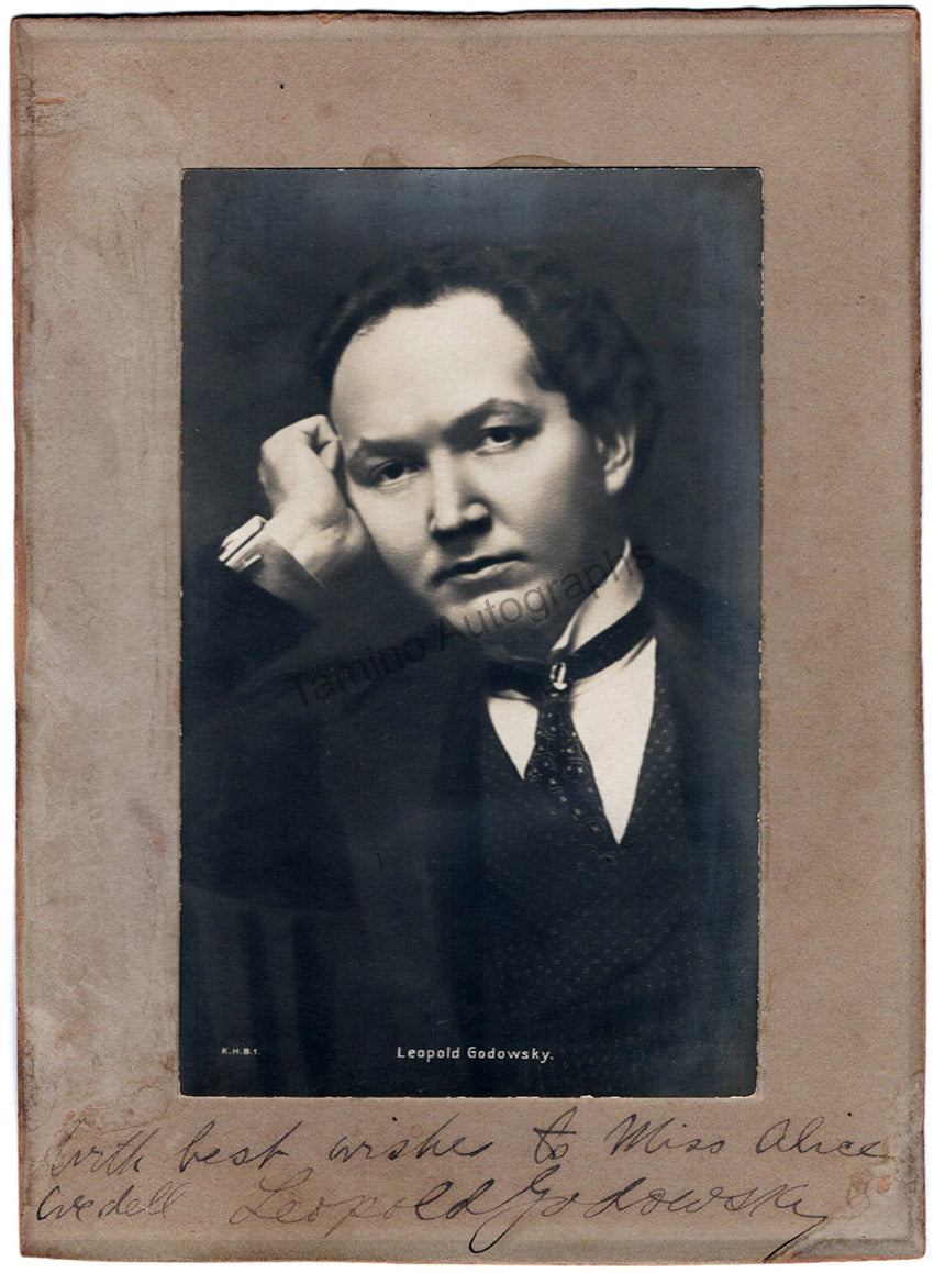 Leopold Godowsky Autograph Tamino Autographs