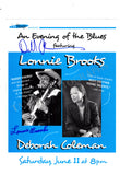Brooks, Lonnie - Coleman, Deborah - Double Signed Mini Poster