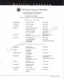 Pavarotti, Luciano - Signed Program Philadelphia 2003