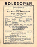 Vienna Volksoper - Lot of 41 Opera Program-Playbills 1918-1926