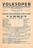 Vienna Volksoper - Lot of 41 Opera Program-Playbills 1918-1926