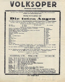Vienna Volksoper - Lot of 41 Opera Program-Playbills 1918-1926