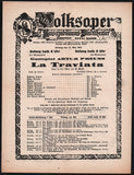Vienna Volksoper - Lot of 41 Opera Program-Playbills 1918-1926