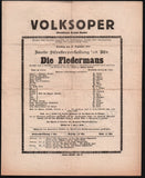 Vienna Volksoper - Lot of 41 Opera Program-Playbills 1918-1926