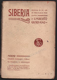 Siberia - Program-Libretto World Premiere 1903