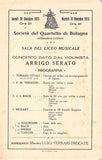 Violinist Program Lot - Bologna 1912-1919