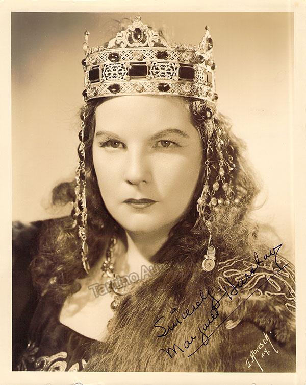 HARSHAW, Margaret Signed Photo Genuine Signed Tamino