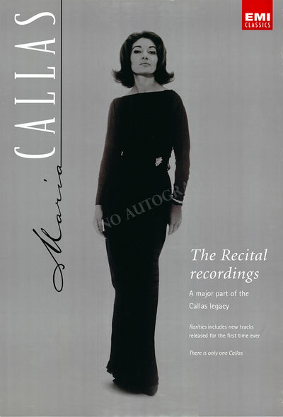 Callas, Maria - EMI Records Poster "The Recital Recordings"