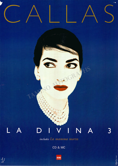 Callas, Maria - EMI Records Poster "La Divina 3"