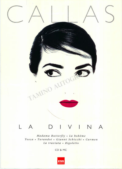 Callas, Maria - EMI Records Poster "La Divina"