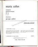 Callas, Maria - Concert Program Paris 1963