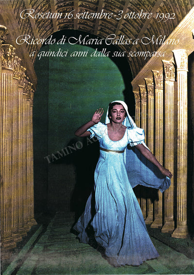 Callas, Maria - Exhibit Poster Italy 1992 La Vestale