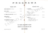 Callas, Maria - Signed Program Barcelona 1959
