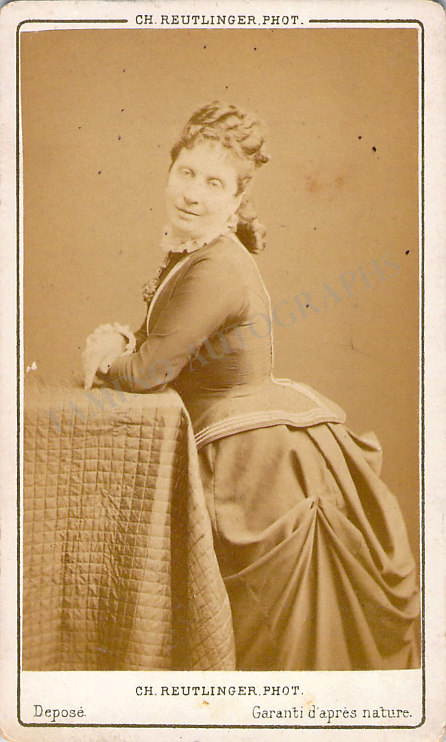 Maria Favart Photograph Vintage CDV Tamino
