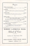 Anderson, Marian - Signed Page & Concert Program