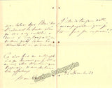 Cabel, Marie - Autograph Letter Signed 1853