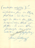 Geistinger, Marie - Autograph Letter Signed 1895