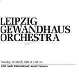 Masur, Kurt - Signed Program Leeds 1982