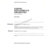 Masur, Kurt - Signed Program Leeds 1982