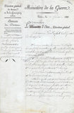 Dumas, Guillaume-Mathieu - Autograph Letter Signed & 2 Documents Signed