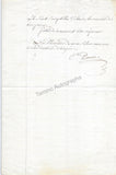 Dumas, Guillaume-Mathieu - Autograph Letter Signed & 2 Documents Signed