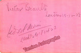 Ravel, Maurice - Signed Album Page 1923