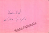 Ravel, Maurice - Signed Album Page 1923