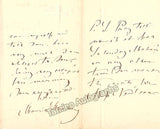 Strakosch, Maurice - Autograph Letter Signed 1877