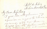 Strakosch, Maurice - Autograph Letter Signed 1878