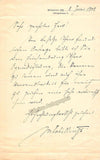 Schillings, Max von - Autograph Note Signed 1902