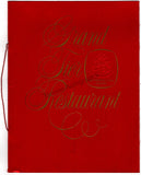 Met Opera - Old Building Farewell Gala Restaurant Menu 1966