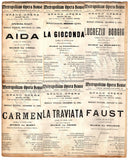 Opera Unsigned Program Clips - Set of 48 Pages