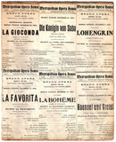 Opera Unsigned Program Clips - Set of 48 Pages