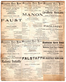 Opera Unsigned Program Clips - Set of 48 Pages