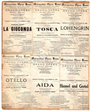 Opera Unsigned Program Clips - Set of 48 Pages