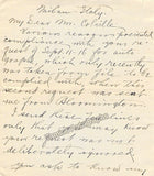Saltzman-Stevens, Minnie - Autograph Letter Signed