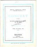 Milstein, Nathan - Signed Program London 1967